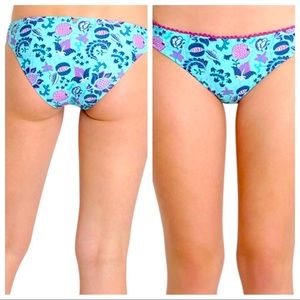 NANETTE LEPORE ALANA PORCELAIN FLORAL BIKINI BOTTOM•NWT•sz 6